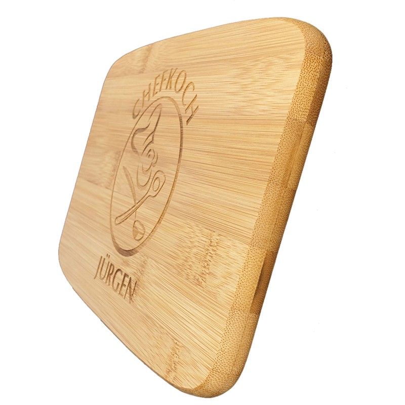 laser-diele Chopping Board with Name - Wooden Board with Engraving
