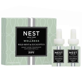 NEST New York Wild Mint & Eucalyptus Smart Home Fragrance Diffuser Refill, Set of 2 - Smart Vials