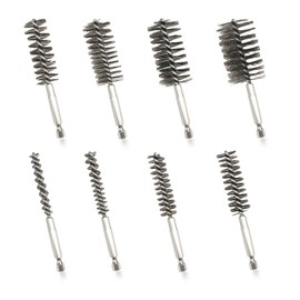 8 PCS Stainless Steel Bore Brush,Bore Wire Brush for Power Drill,Cleaning Twisted Drill Wire Bore Brush Set with 1/4 Inch Hex Shank for Cleaning Tubes, Rust, Bearings(8,10,13,16,19,22,26,29mm)
