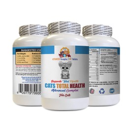 cat Gum Protection - Cats Total Health Complex - Immune Support - Hair Coat Oral Eye Urinary Care - Vitamin b for Cats - 1 Bottle (60 Tablets)