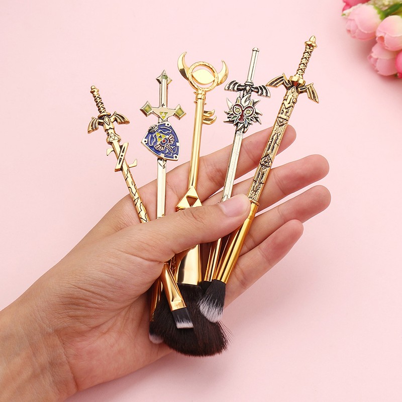 5pcs Cosmetic Anime Makeup Brushes Set Cosplay Gift Cosmetic Makeup