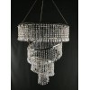 Unbranded 4-Tier Acrylic Teardrop Crystal Chandelier Wedding Venue Party Decor