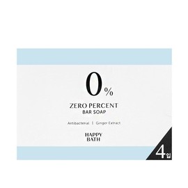 Happy Bath Zero Percent Bath Soap 90g, 4 packs Happy Bath Zero Percent Antibacterial Bath Soap 90g, 4 packs Option / 해피바스 제로퍼센트 바솝 90g 4입 해피바스 제로퍼센트 항균 바솝 90g 4입 옵션