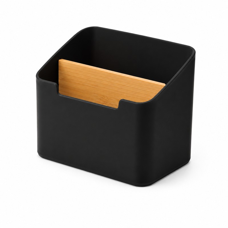 2-Pack 2-Compartment Desktop Storage Organizers for Remotes, Cosmetics and Office