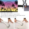 9x6ft Ferris Wheel Backdrop Sunset Seaside Palm Tree Silhouette Photography