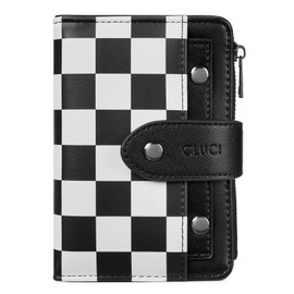 CLUCI Small Wallet for Women PU Leather Slim Womens Wallet Bifold Multi Card Holder Organizer Designer with Removable ID Window