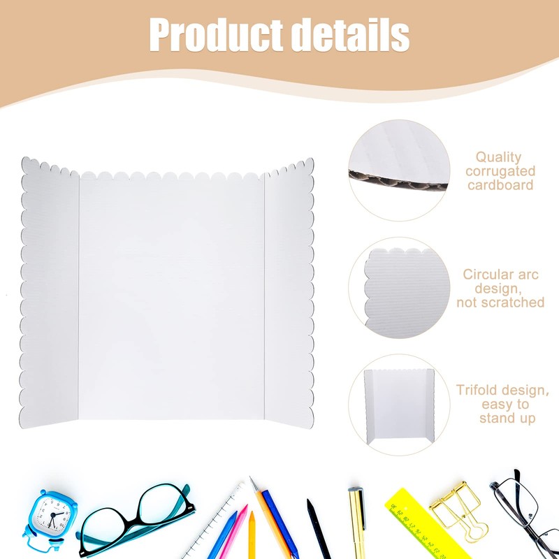24 Pcs 24 x 36 Inch Trifold Poster Display Boards