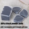 Ocim 10Pcs Triangle Powder Puffs for Face Powder,Soft Velour Makeup