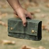 Outdoor Spice Bottle Bag Foldable 9 Pockets Portable Canvas Seasoning