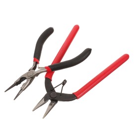 FUNOMOCYA 2pcs Multi Functional Jewelry Pliers Round Nose and Wire Cutting Tools for DIY Crafts Precise Operation Comfortable Grip for Jewelry Making and Beading Projects