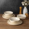 AmorArc Ceramic Dinnerware Sets,Handmade Reactive Glaze Stoneware Plates and Bowls