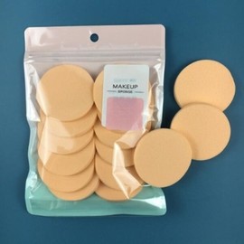 Firm Round Puff Makeup Sponge Sponge Makeup Powder Puff Cushion Puff 12p / 쫀쫀한 원형 퍼프 메이크업 스펀지 스폰지 화장 파우더 분첩 쿠션 퍼프 12p