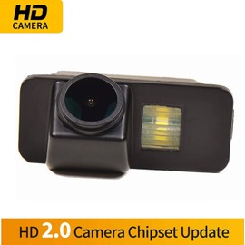 HD Waterproof Reversing Camera in Number Plate Light Parking Aid Camera Night Vision Parking Camera for Ford Fiesta ST Mondeo BA7/Focus MK2 MK3/Fiesta/S Max/KUGA/EcoSport Explorer (Model A = Clip