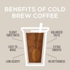 Cold Brew Organic Coarse Ground Flavored Coffee, Coconut Flavor, Dark