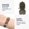 kwmobile Real Leather Watch Strap Compatible with Garmin vivoactive 4