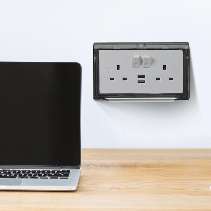Uonlytech Flip Weatherproof Outlet Cover Water Proof Socket Box Self