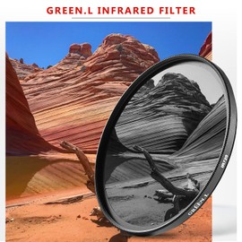 GREEN.L 67mm Infrared Filter, 67mm IR 950nm (R95) Filter for Camera Lens