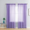 Set of 2 Luxton Lilac Voile Sheer Curtains Rod Pocket