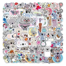 EWEISHEIT 100 PCS Koala Stickers for Water Bottles, Scrapbook, Laptop, Wall, Skateboard