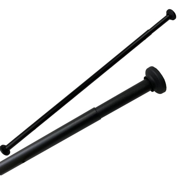 Aluminium Shower Curtain Rail Black Matt from up to 70 - 120 cm Telescopic Rod Clamp Rod for Bathtubs Showers
