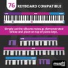 MUSIQ MAKER MUSIQ MAKER'S Removable Piano Keyboard Note Labels for