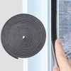 33 Ft Gray Self-Adhesive Soundproofing Weather Stripping for Doors and