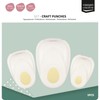 Vaessen Creative Craft Paper Punch - Eggs - 3 Pcs