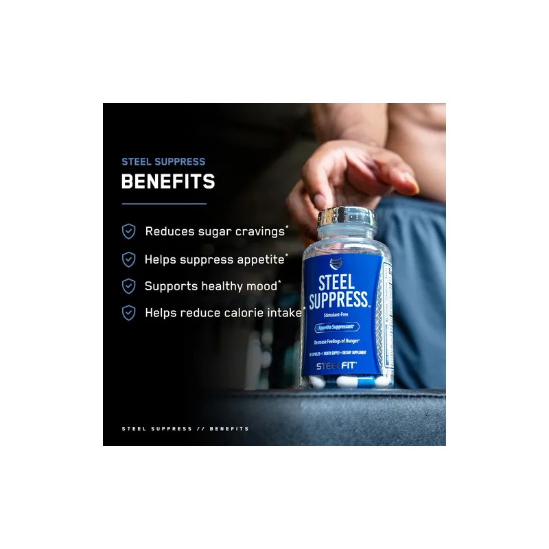 Supresor De Apetito Premium Bajar De Peso Steel Fit 90