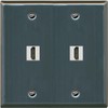 RiteAV HDMI Wall Plate 2 Port - Flat 2 Gang