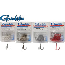 Gamakatsu Treble Treble 13, Size: 6, Colour: Nickel