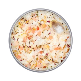 Good Vibes Only Candle by New Moon Beginnings - Negative Energy Cleansing - Soy Aromatherapy Candle - Handmade with Crystals & Herbs (8oz Round Tin)