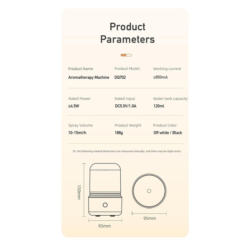 Candlelight Lamp Aromatherapy Machine Cold Air Aromatherapy Diffuser Automatic Shutdown