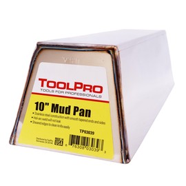 TOOLPRO Stainless Steel Mud Pan (Stainless Steel, 10 in.)