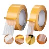 2pzs Cintas Doble Cara Extrafuerte De Tela 10m,ancho 2cm+5cm Amarillo