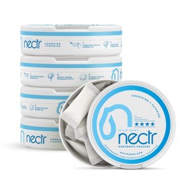 Nectr Energy Nootropic Pouches – Mild Mint Flavored, Caffeine Pouches with Cognizin® Citicoline. Sugar-Free Brain Treats. Smooth, Sustained Focus & Energy Supplement - 5 Pucks of 16pcs