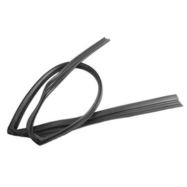 Motoforti Door Window Run Channel Seal, Weatherstrip Glassrun Channel Seal Strip, for Honda Accord 1994-1997, Rubber, Rear Left, No.72775SV4003, Black, 1 Pc