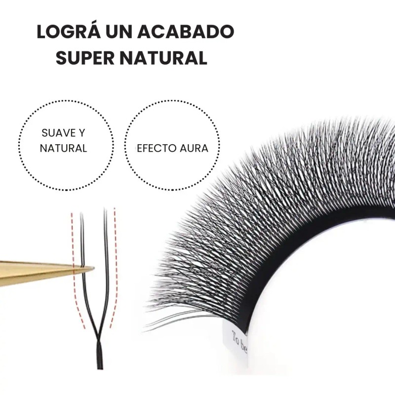 Pestañas Nagaraku 2d Uu Volumen Natural Extensiones Pestaña