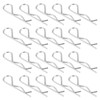uxcell 20Pcs 2.5mmx60mm 304 Stainless Steel R Shaped Spring Cotter