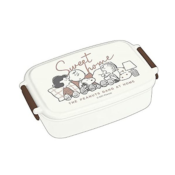 Kamio Japan Snoopy Antibacterial 1-Tier Lunch Box SWEET HOME [018082]