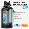 Swigina [2-IN-1 LID] Gallon Insulated Water Bottle with Silicone Boot