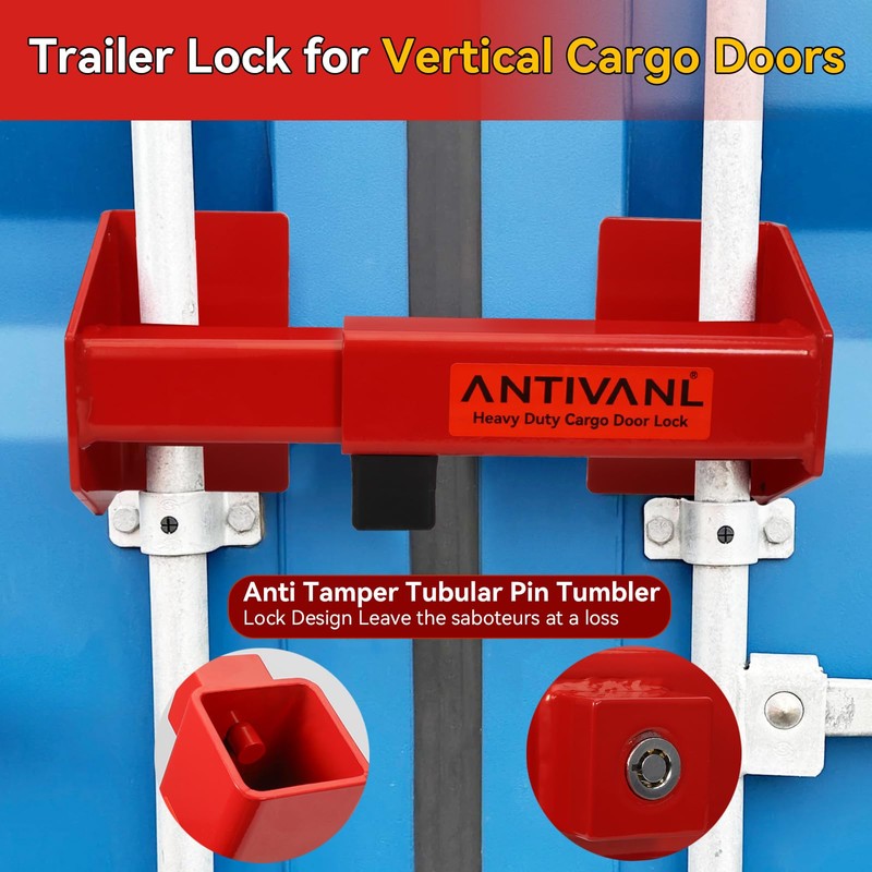 Antivanl Shipping Container Locks Heavy Duty, Maximum Security Trailer Door