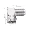 TEHAUX 5Pc Male to Female Right Angle Connector Adapter for