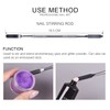 Rolabling Stainless Steel Makeup Spatula Double Sided Cosmetic Stirring Rod