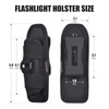 ULTRAFIRE Tactical Flashlight Holster Pouch,360 Degree Adjustable Police Duty Belt