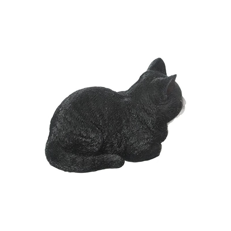 Hi-line Gift Ltd Sleeping Cat Statue, Black/white
