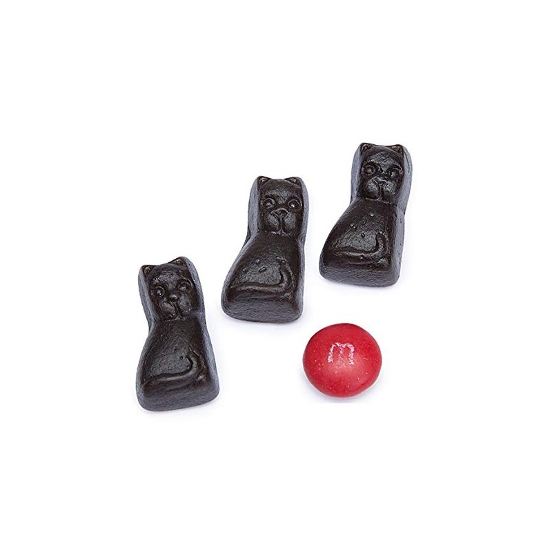 Gustaf's Premium Dutch Black Licorice Cats, 2.2 LB (1 KG)