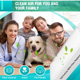 SINLJXDD Tio2 Treated HEPA Filter Replacement,H13 True HEPA 4-Stage TiO2 Filter Filtration-Compatible with Electrolux Aerus Lux Guardian Air Cleaner Purifier-1Pack