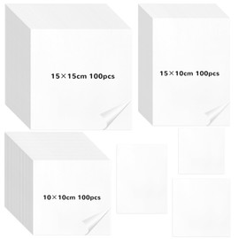 fuceury 300 Pieces Diamond Painting Release Paper 15x10cm, 15x15cm and 10x10cm Diamond Painting Cover Replacement Double-Sided Non-Stick Cover Paper for 5D Diamond Painting