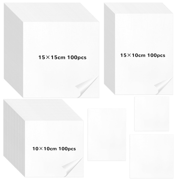 fuceury 300 Pieces Diamond Painting Release Paper 15x10cm, 15x15cm and