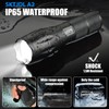 SKTJDL Tactical Flashlight with Holster Super Bright 1200LM Zoomable Law